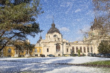 kış, Budapeşte szechenyi Spa'da