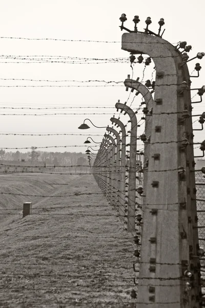 奥斯威辛集中营的旧风格照片 — 图库照片