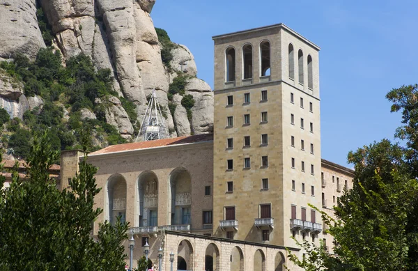 La abadía benedictina, Santa Maria de Montserrat — Foto de Stock