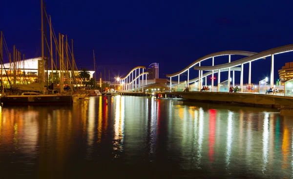 Porto de Barcelona ao pôr do sol — Fotografia de Stock