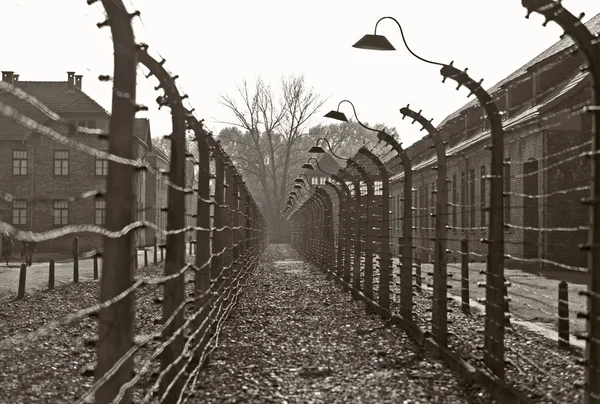 Campo de Auschwitz, Polónia Imagens De Bancos De Imagens