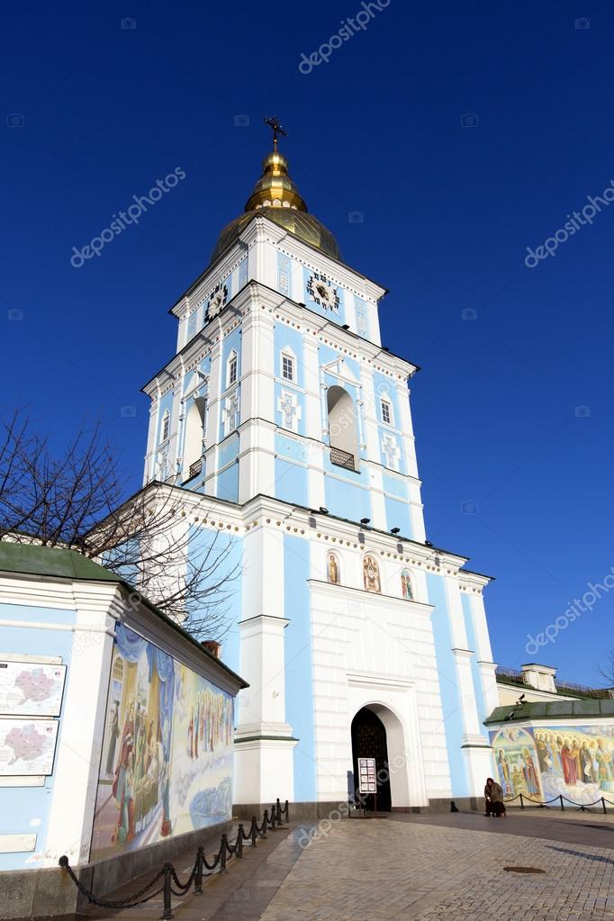 Mihaylovskiy cathedral of Mihaylovskiy monastery in town Kiev, Ukraine