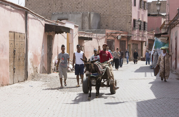 в марокканском городе
