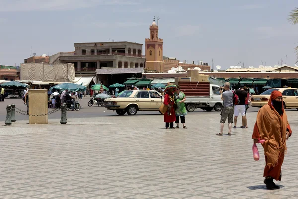 Zona nella città marocchina — Foto Stock