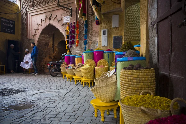 Рынок в городе Марокко — стоковое фото