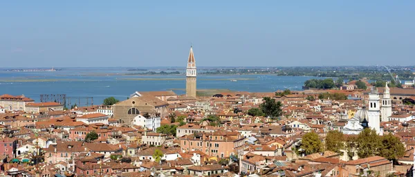 Wenecji z powietrza. panorama pejzaż — Zdjęcie stockowe