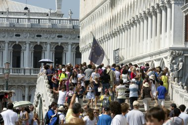 İtalya. Venedik st. marco Meydanı.