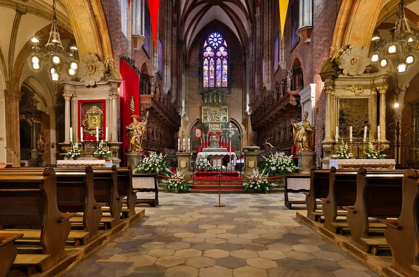 Interior of the Wroclaw cathedral — Stock Photo, Image
