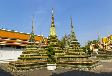 stupas wat pho Tapınağı'Bangkok, Tayland