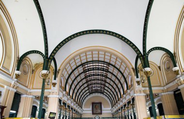 Saigon Merkez posta ofisinde ho chi mihn city, vietnam
