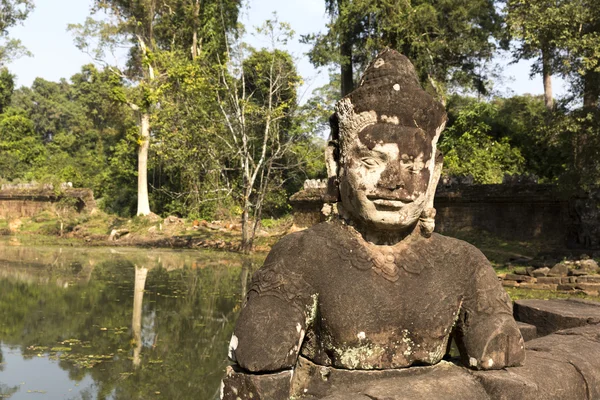 Scultura ad Angkor Thom, Siem Reap — Foto Stock