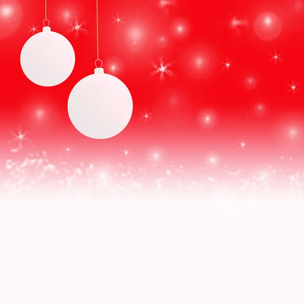 Christmas background in red white colors — Stock Photo, Image