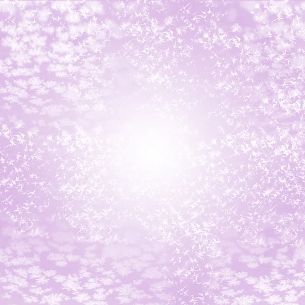 Abstract Christmas light purple background with snow and frost — Stock Photo, Image