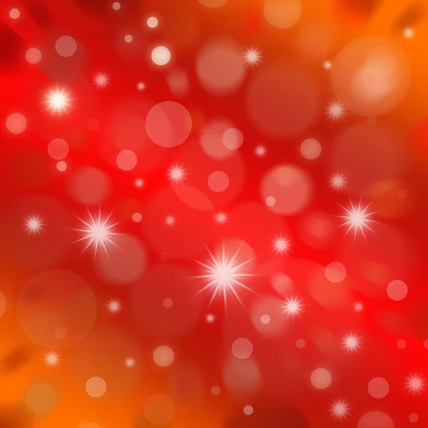 ホット赤い色で雪で新年の抽象的な背景 — ストックベクタ