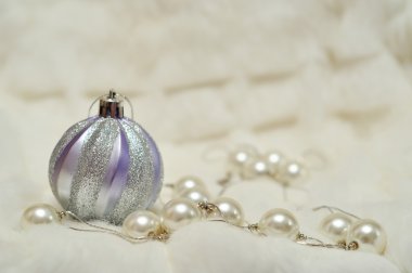 Christmas decorations with space for text writing