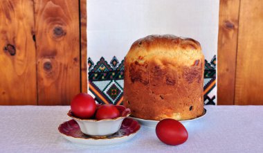 Paska ve tabakta boyanmış yumurtalar, Ukrayna Paskalyası 