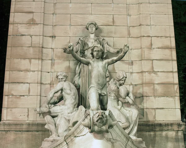 Base of Main Monument at Columbus Circle NYC — Stock Photo, Image