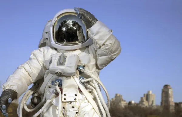 Astronaut outdoors — Stock Photo, Image