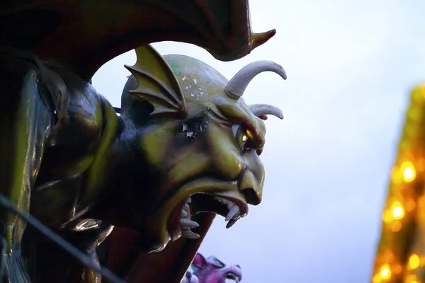 Devil Sculpture Dante's Inferno Coney Island — Stock Photo, Image