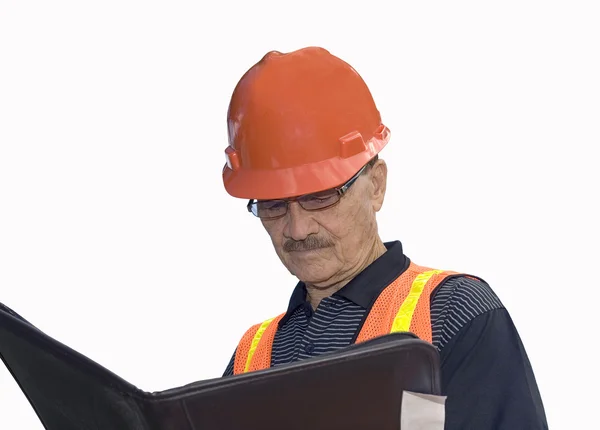 Homem de traje de construção — Fotografia de Stock