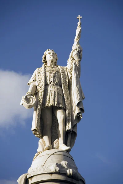 Statyn christopher columbus — Stockfoto