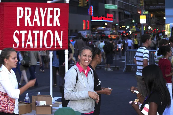 Open air preacher 14th street NYC — Stock Photo, Image