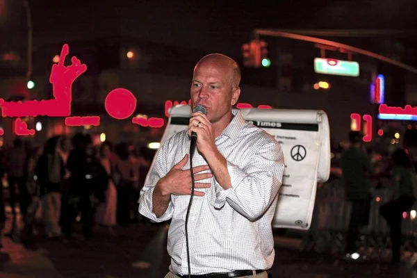 Predicador al aire libre calle 14 NYC — Foto de Stock