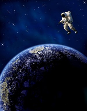 Uzayda Astronot