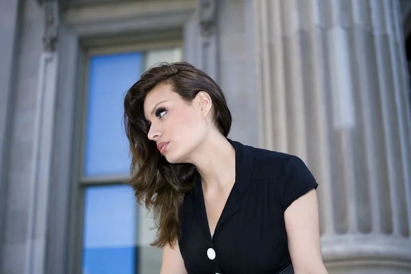 Woman outdoors — Stock Photo, Image