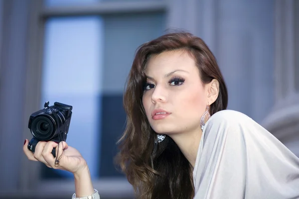 Mujer al aire libre — Foto de Stock