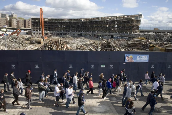 Yıkım eski yankee Stadyumu — Stok fotoğraf