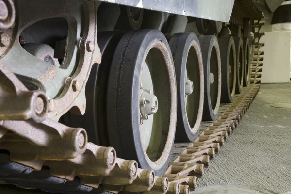 Tracks of Amphibious Assault Vehicle — Stock Photo, Image