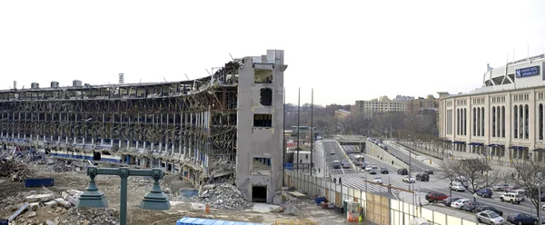 Rozbiórka starego yankee Stadium — Zdjęcie stockowe