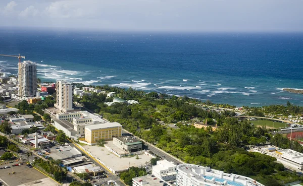Vista aérea del norte de Puerto Rico — Foto de Stock