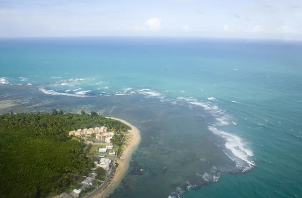 Vue aérienne du nord-est de Porto rico — 图库照片