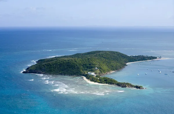 Isla Palomino desde el aire Puerto Rico — Foto de Stock