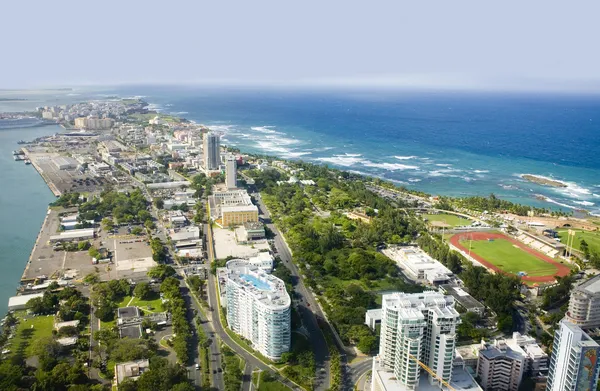 Вид с воздуха на северо-восток Пуэрто-Рико Лицензионные Стоковые Фото