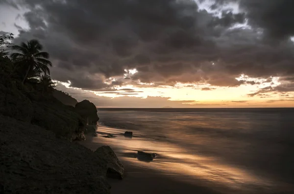 Sunset Seashore Rincon Beach Puerto Rico — Stock Photo, Image