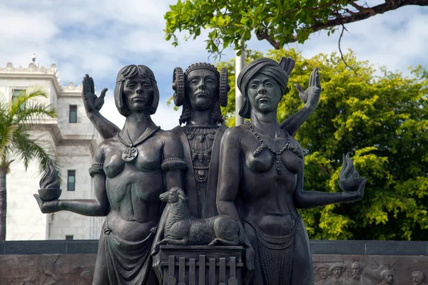 Сан Хуан Пуэрто Рико Марта 2022 Года Женские Статуи Являются — стоковое фото
