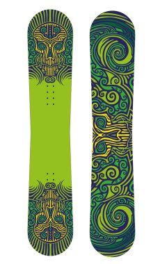 snowboard baskı tasarımı