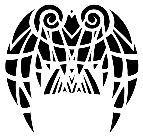 Hawk tattoo — Stock Vector