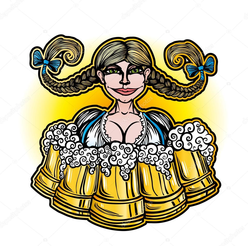 Woman with BEER