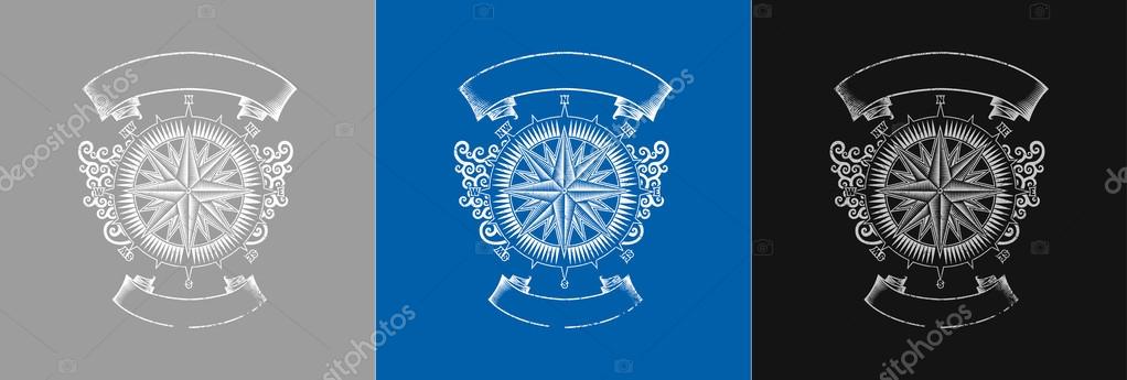 Wind rose design print