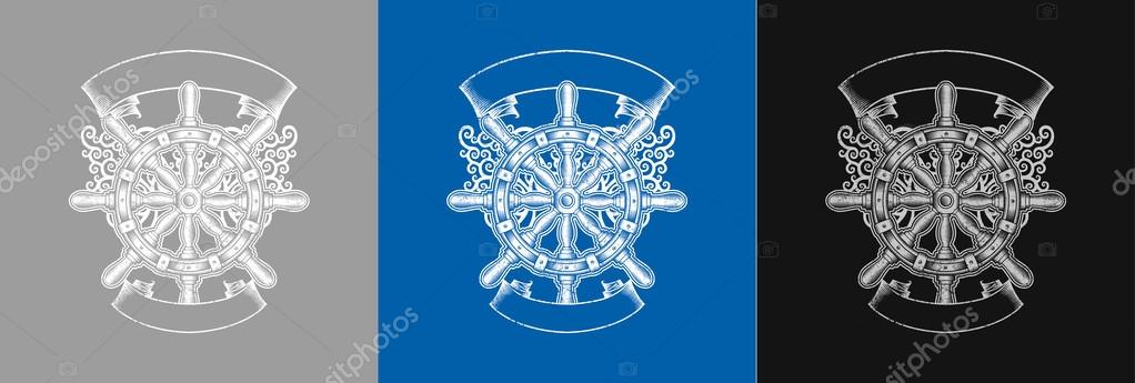 Steering wheel design print