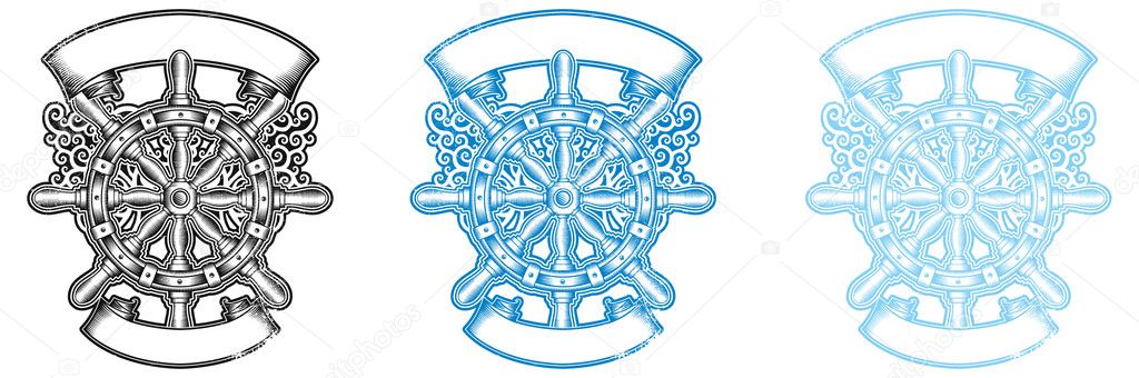 Steering wheel design print