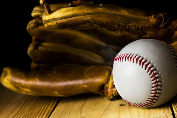 Бейсбол і рукавичка Стокова Картинка