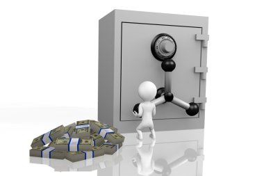 3D insan güvenli para yatırma