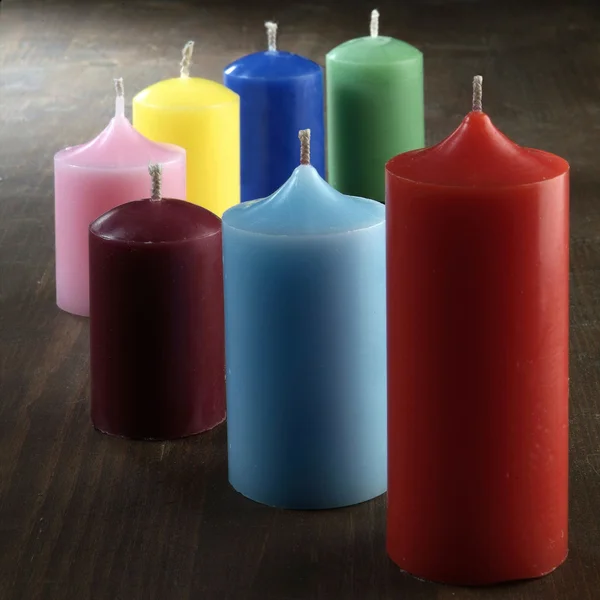 Цветные свечи — стоковое фото