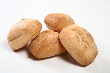 4 pani su fondo bianco