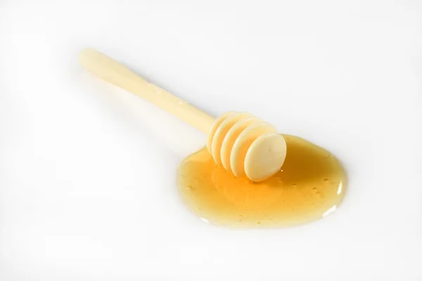 Honig auf Weiß — Stockfoto